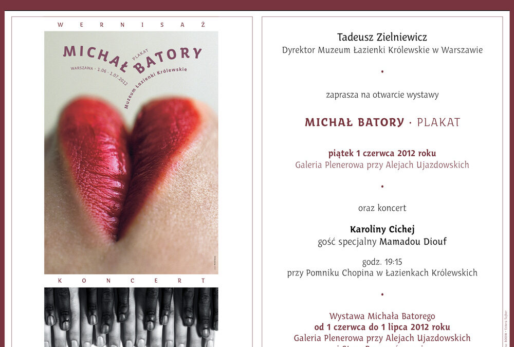 Michal Batory at the Royal Lazienki in Warsaw