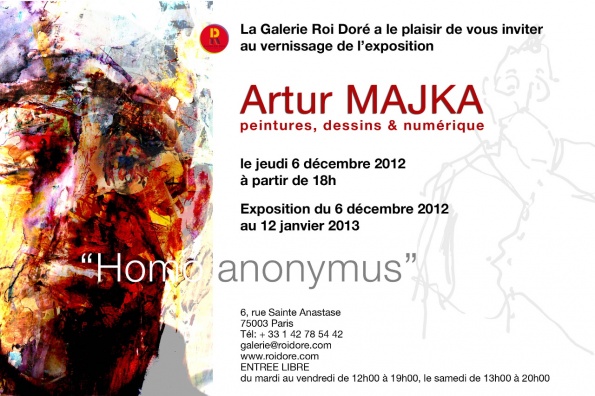 Current exhibition: Artur Majka – “Homoanonymus”