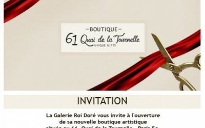 Opening of the Galerie Roi Doré’s artistic boutique