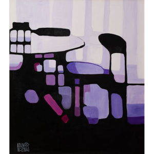 Adam Kozik, Fioletowe wnętrze 1, 2019
