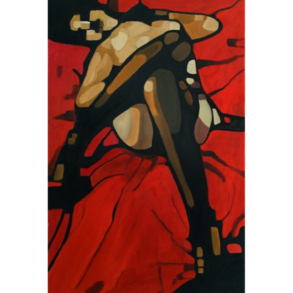 Adam Kozik, Woman in red, 2013